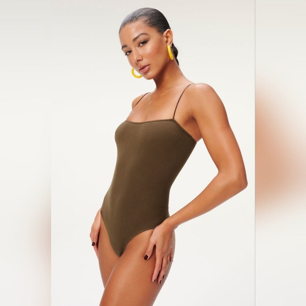 NWT Good American skinny strap bodysuit size XS